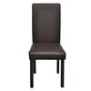 vidaXL Eetkamerstoelen 4 st kunstleer bruin