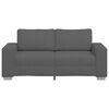 vidaXL Loveseat bank 180x77x82 cm corduroy stof donkergrijs