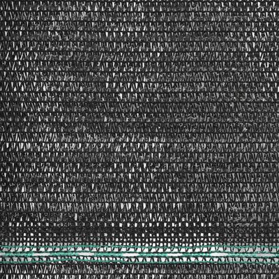 vidaXL Tennisscherm 1x25 m HDPE zwart