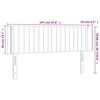 vidaXL Hoofdbord met randen 147x16x78/88 cm fluweel donkergroen