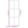 vidaXL Schuifdeur 90x205 cm gehard glas en aluminium zwart