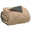 vidaXL Zomer Dekbed Antraciet en Taupe 220 x 200 cm Microfiber
