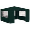 vidaXL Partytent met zijwanden professioneel 90 g/m&sup2; 4x4 m groen