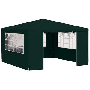 vidaXL Partytent met zijwanden professioneel 90 g/m&sup2; 4x4 m groen