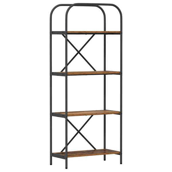 vidaXL Boekenkast Oudhout 60 x 30 x 146 cm Bewerkt hout