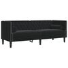 vidaXL 2-delige Loungeset Chesterfield met bolsters fluweel zwart