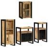 vidaXL Badkamermeubelset 4 st Bruin 55 x 35 x 60 cm Massief Mango Hout