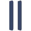 vidaXL Hoofdbord met randen 163x16x118/128 cm stof blauw