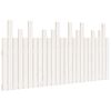 vidaXL Hoofdbord wandmontage 159,5x3x80 cm massief grenenhout wit