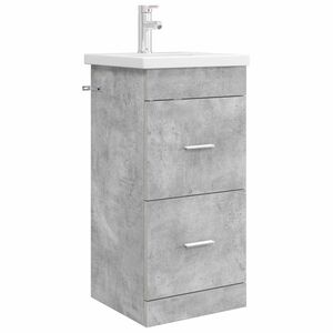 vidaXL Badkamermeubel met Wasbak Betongrijs 42 x 40 x 84,5 cm