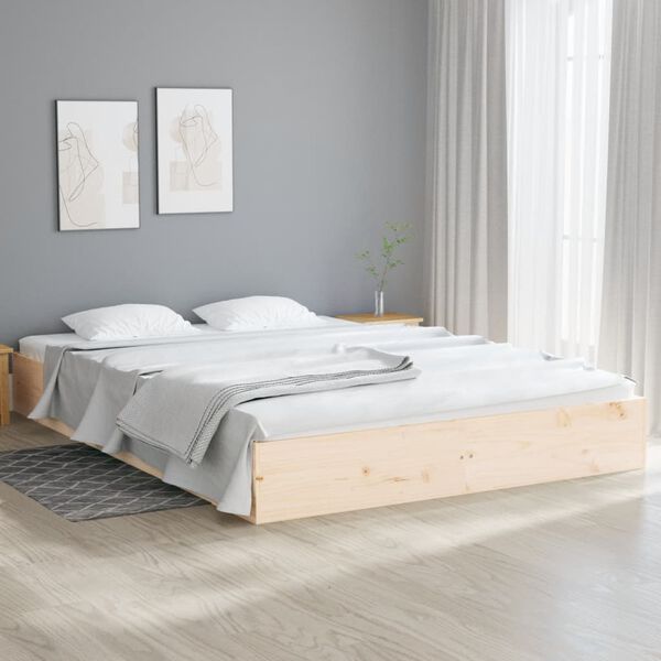 vidaXL Bedframe massief hout 150x200 cm