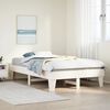vidaXL Bedframe zonder matras massief grenenhout wit 120x200 cm