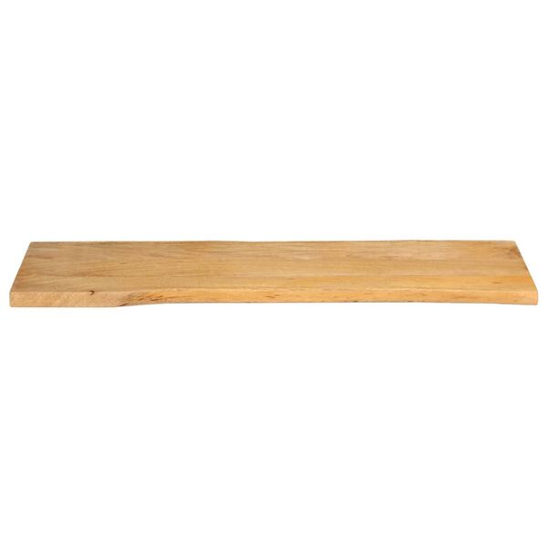 vidaXL Tafelblad met natuurlijke rand 140x40x2,5 cm massief mangohout