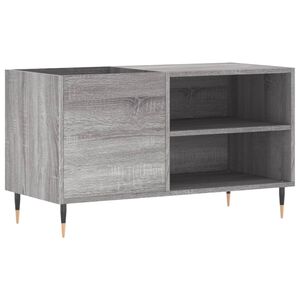 vidaXL Platenkast 85x38x48 cm bewerkt hout grijs sonoma eikenkleurig