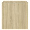 vidaXL Wandkasten 4 st 37x37x37 cm bewerkt hout sonoma eikenkleurig