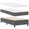 vidaXL Boxspringbed met matras Donkergrijs 100 x 200 cm Stof