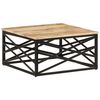 vidaXL Salontafel 68x68x35 cm massief mangohout