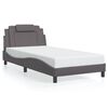 vidaXL Bedframe "Viana" met LED zonder matras grijs 100x200 cm