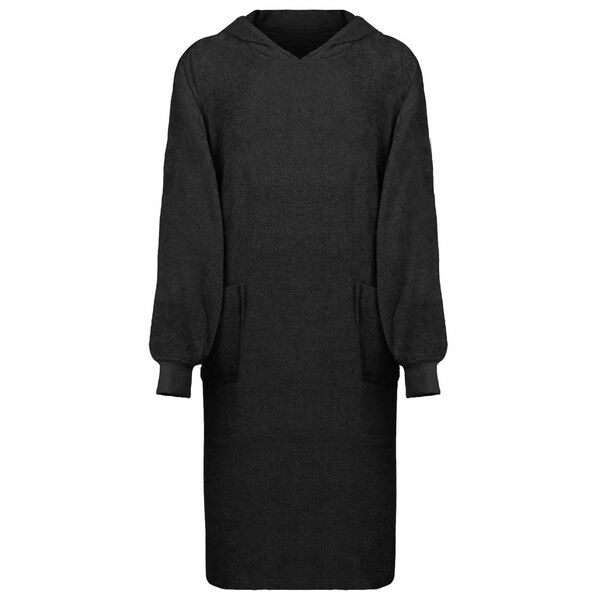 vidaXL Deken hoodie KINN Zwart XL Katoen