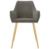 vidaXL Eetkamerstoelen 2 st fluweel donkergrijs