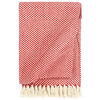 vidaXL Plaid 125x150 cm katoen rood