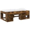 vidaXL Jeugd bedframe met opbergruimte Gerookt eiken 75 x 190 cm