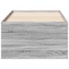 vidaXL Slaapbank met lades zonder matras 75x190 cm grijs sonoma eiken