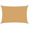 vidaXL Zonnezeil 160 g/m&sup2; rechthoekig 4x5 m HDPE zandkleurig