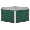 vidaXL Plantenbak verhoogd 129x129x45 cm gegalvaniseerd staal groen