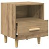 vidaXL Nachtkastje 2 pcs Artisan Eiken 40 x 35 x 47 cm Bewerkt hout