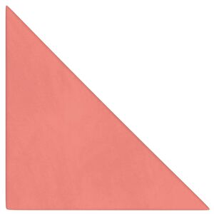vidaXL Wandhoofdbord 12 pcs Roze Fluweel