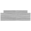 vidaXL Bedframe met hoofd- en voeteneinde grijs sonoma 150x200 cm
