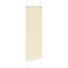 vidaXL Pliss&eacute; rolgordijn 40x100 cm stofbreedte 39,4 cm polyester cr&egrave;me