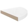 vidaXL Hoekschappen zwevend 2 st 35x35x3,8 cm MDF hoogglans wit