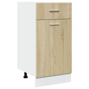 vidaXL Onderkast met lade Lyon 40x46x81,5 cm bewerkt hout sonoma eikenkleurig