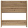 vidaXL Schoenenkast Artisan Eiken 60 x 18 x 60 cm Bewerkt hout