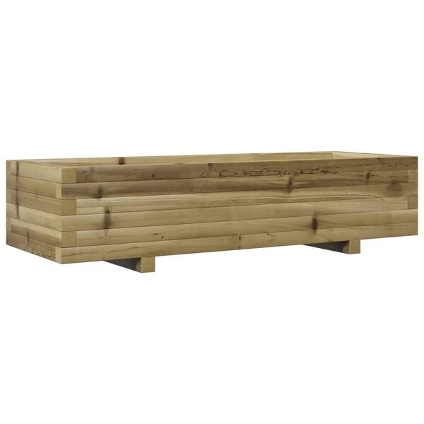 vidaXL Plantenbak 110x40x26,5 cm ge&iuml;mpregneerd grenenhout