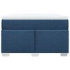 vidaXL Boxspring met matras stof blauw 120x190 cm