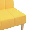 vidaXL Slaapbank 2-zits stof geel