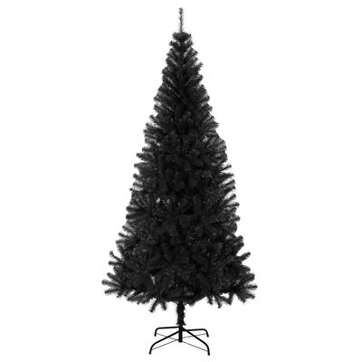 vidaXL Kunstkerstboom met standaard 180 cm PVC zwart