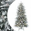vidaXL Kunstmatige Inklapbare Kerstboom 120 cm 150 LED's Warmwit
