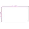 vidaXL Keuken Spatscherm 2 pcs Doorzichtig 90 x 50 cm gehard glas