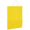 vidaXL Papieren zakken 250 st met hengsels 32x17x44 cm geel