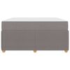 vidaXL Bedframe met matras met matras Taupe 140 x 200 cm Stof