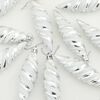 vidaXL Kerst Spiralvorm Bal 40 pcs Zilver