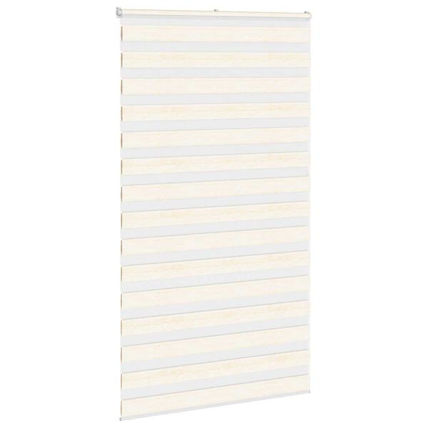 vidaXL Zebra rolgordijn 120x200 cm stofbreedte 115,9 cm marmerbeige
