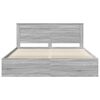 vidaXL Bedframe Grijs Sonoma 180 x 200 cm Massief grenenhout