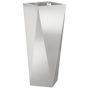 vidaXL Plantenbak Zilver 30 x 30 x 75 cm Roestvrij staal