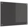 vidaXL Keukenachterwand Donkergrijs 70 x 50 cm gehard glas