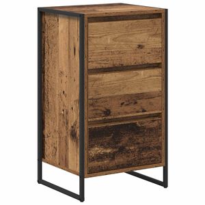 vidaXL Dressoir Oud Hout 43 x 36 x 75,5 cm Bewerkt hout